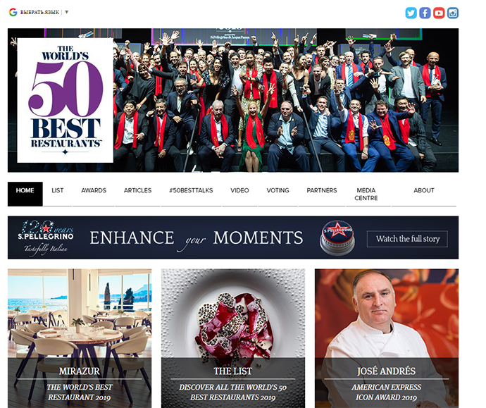 The World's 50 best restaurants